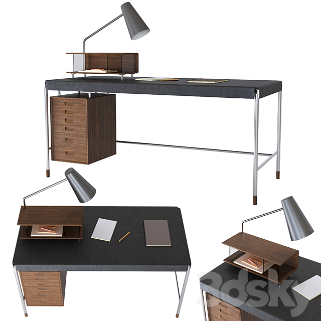 Desk Loft Society Table Carl Hansen & Son 3DSMax File - thumbnail 1