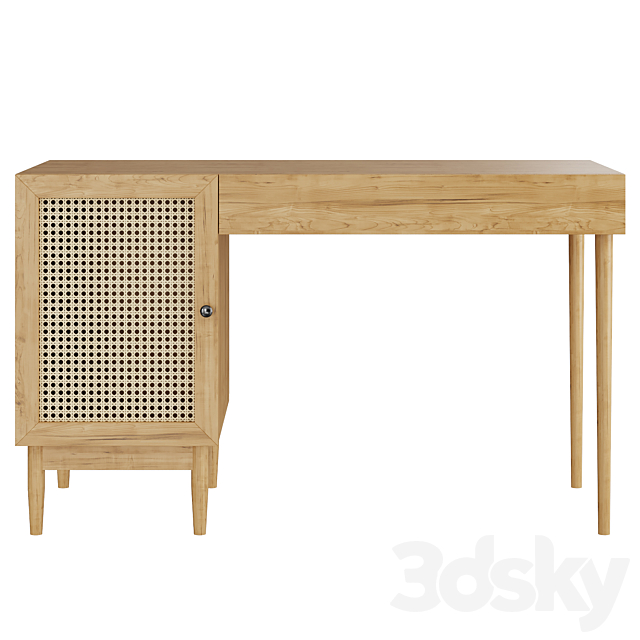 Desk Roshal-2 Wood 3DS Max Model - thumbnail 2