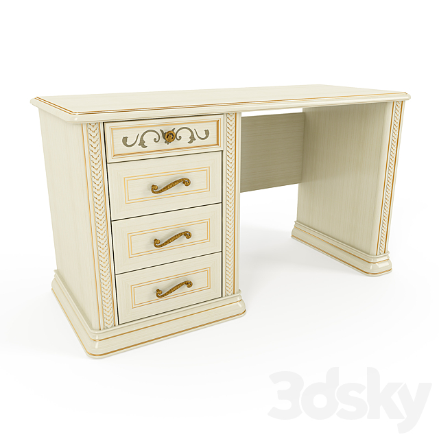 Desk Siena Avorio 3DSMax File - thumbnail 1