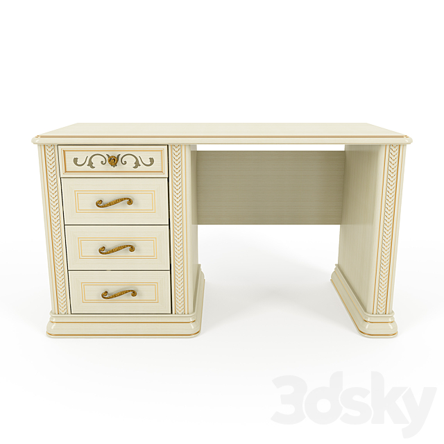 Desk Siena Avorio 3DSMax File - thumbnail 2