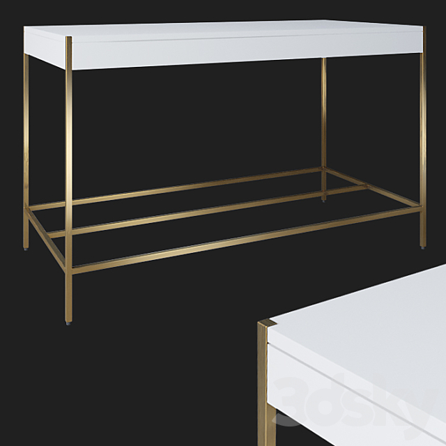 Desk “Zane” by “West Elm” 3DSMax File - thumbnail 1