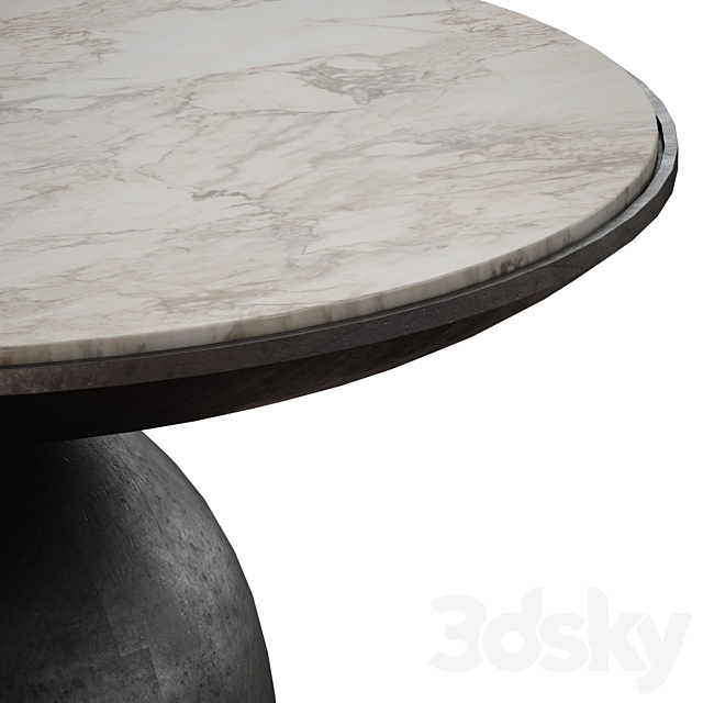 Dev Coffee Table (Crate and Barrel) 3DS Max Model - thumbnail 4