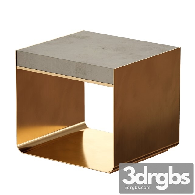 Dexter concrete top end table (crate and barrel) - thumbnail 1