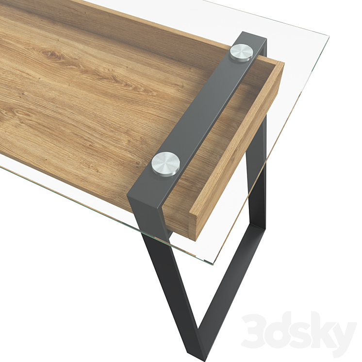 Dexter desk 3DS Max - thumbnail 2