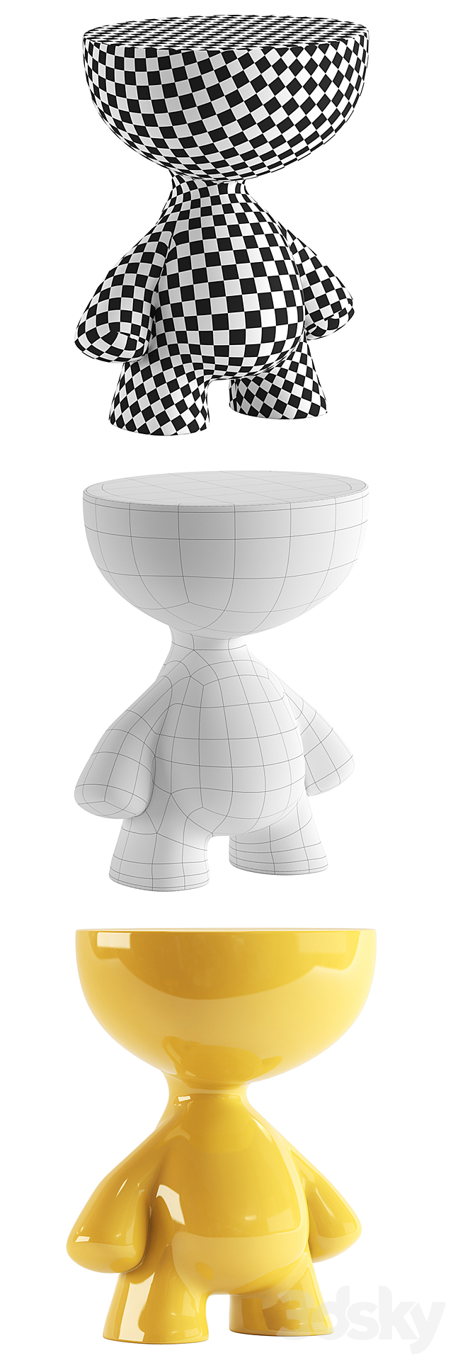 Dieedro _ Toy Coffee table 3DS Max Model - thumbnail 5