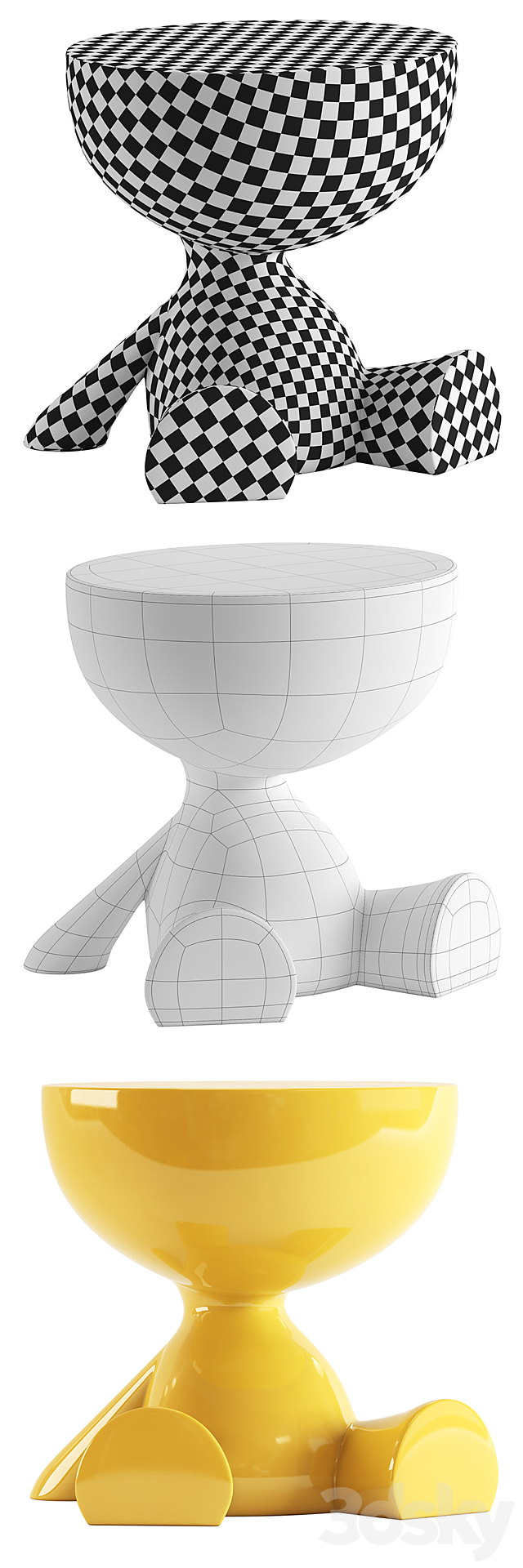 Dieedro _ Toy Coffee table low 3DSMax File - thumbnail 5