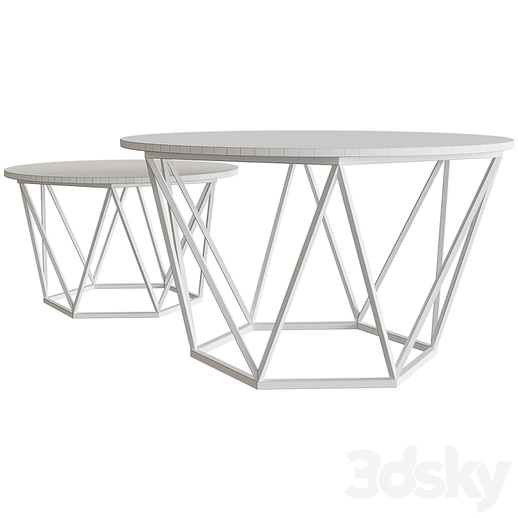 Diemer coffee table Coffee table 3DS Max Model - thumbnail 2