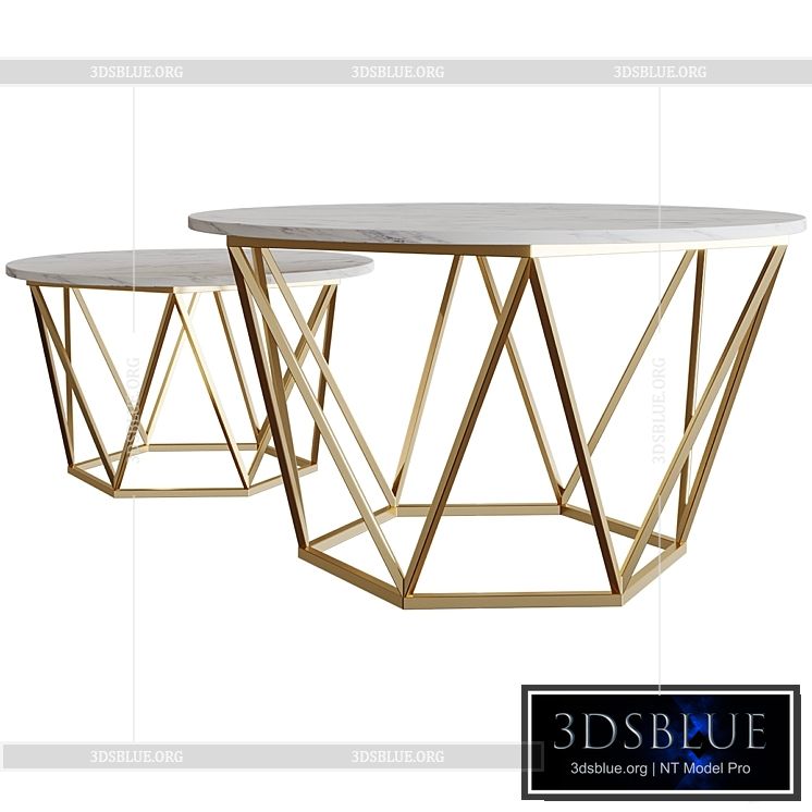 Diemer coffee table Coffee table 3DS Max - thumbnail 3