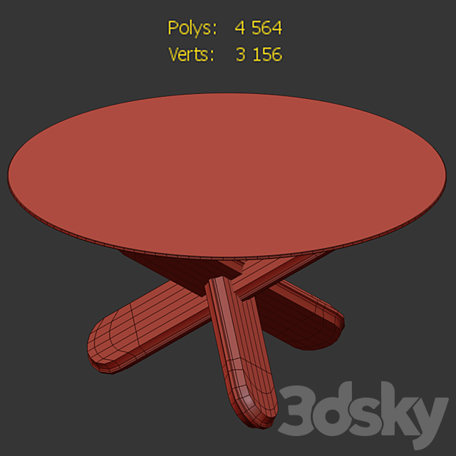 Ding Coffee Table 3DSMax File - thumbnail 3