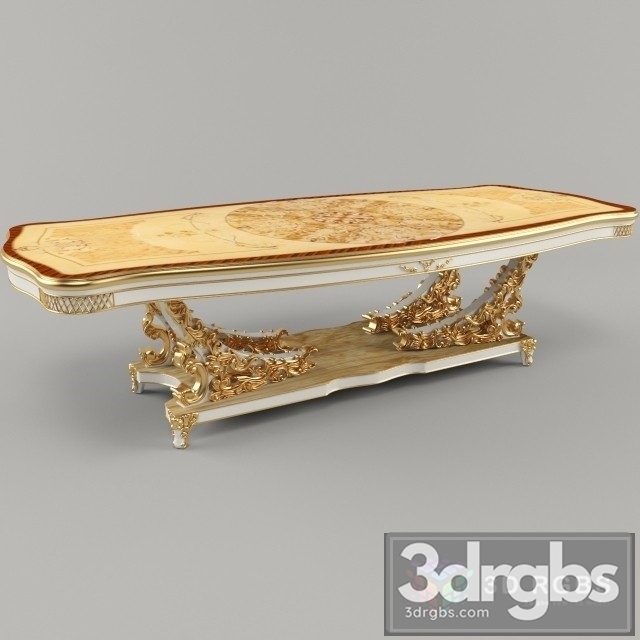 Dining Table BJ 3dsmax Download - thumbnail 1