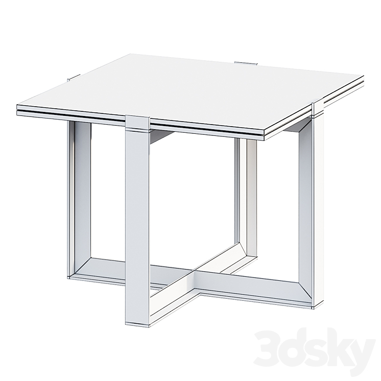 Dining table BOREK FARO BIJZETTAFEL 3DS Max - thumbnail 2