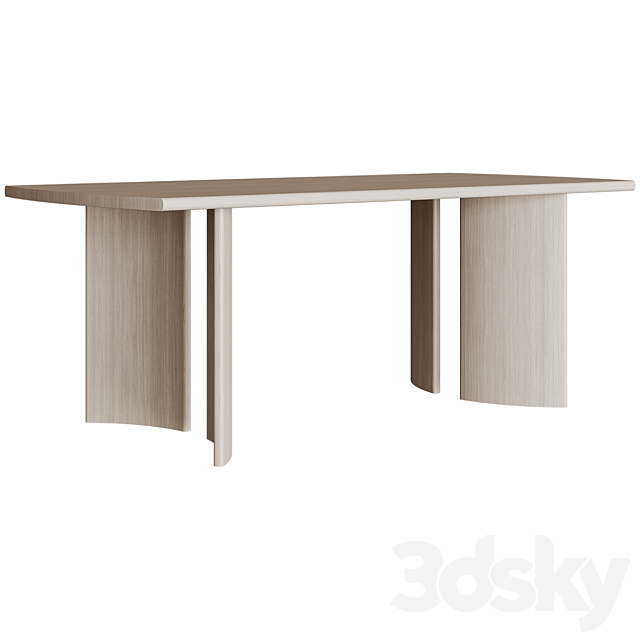 Dining Table Crest Table 3ds Max - thumbnail 2