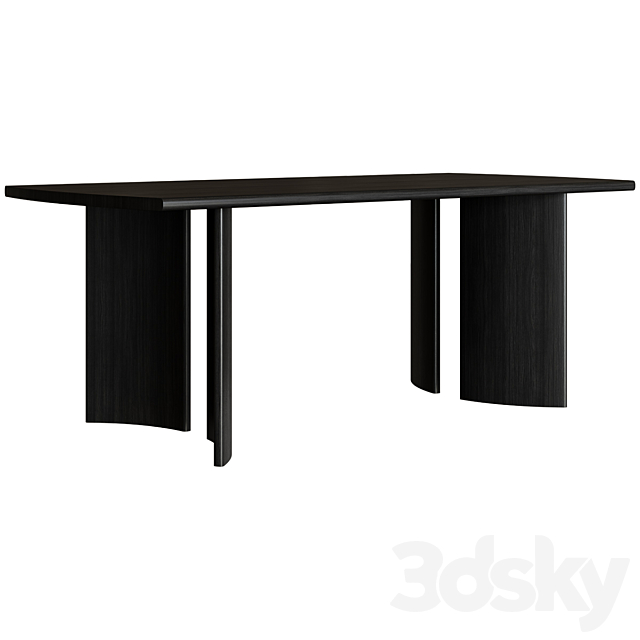 Dining Table Crest Table 3ds Max - thumbnail 3