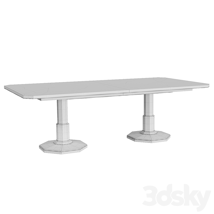 Dining table Cult Classic Caracole 3DS Max Model - thumbnail 2