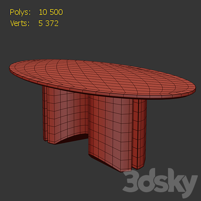 Dining table (DAVID _ NICOLAS 2) 3DSMax File - thumbnail 2