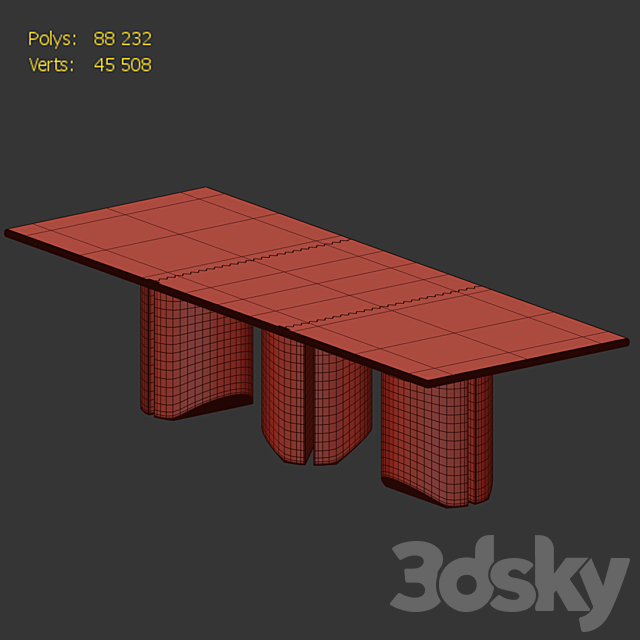 Dining table (DAVID _ NICOLAS 3) 3DSMax File - thumbnail 2