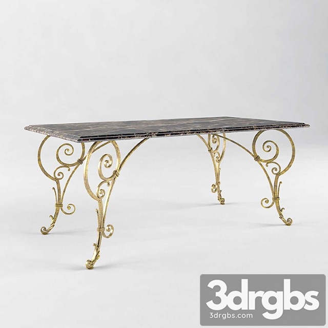 Dining table forged 2 3dsmax Download - thumbnail 1