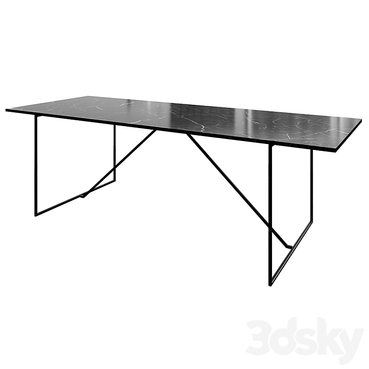 Dining table Gent 3DS Max - thumbnail 1