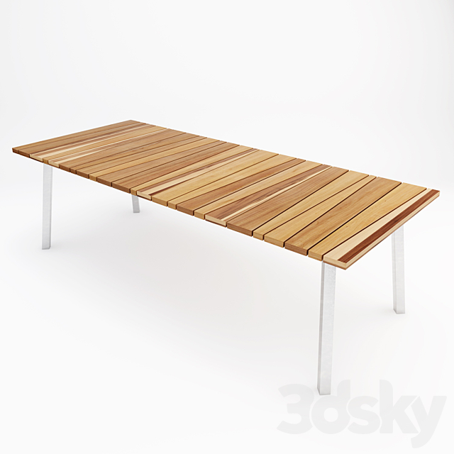 Dining table Gervasoni modes. InOut 133 3DSMax File - thumbnail 1