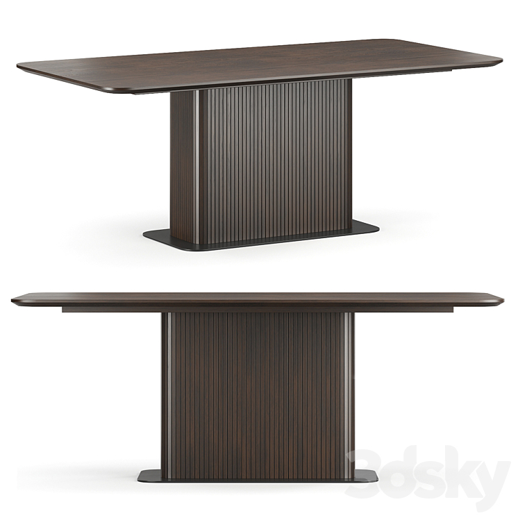 Dining table Glide rectangular Dantone Home 3DS Max Model - thumbnail 1