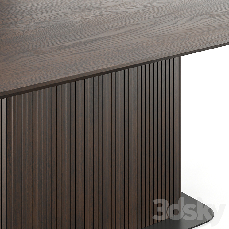 Dining table Glide rectangular Dantone Home 3DS Max - thumbnail 2