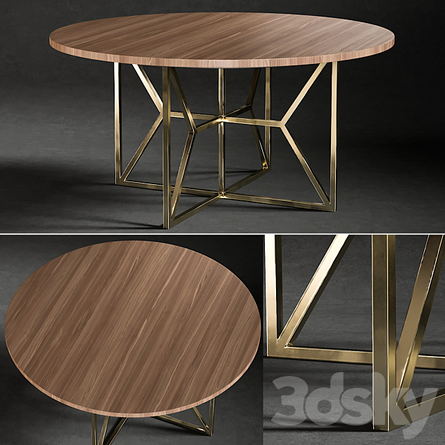 Dining Table Hayes Acacia 3DSMax File - thumbnail 1