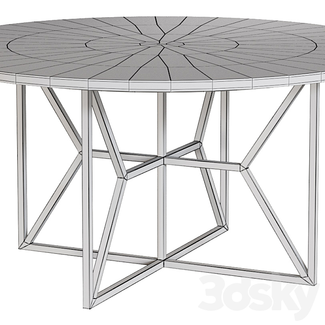 Dining Table Hayes Acacia 3DSMax File - thumbnail 3