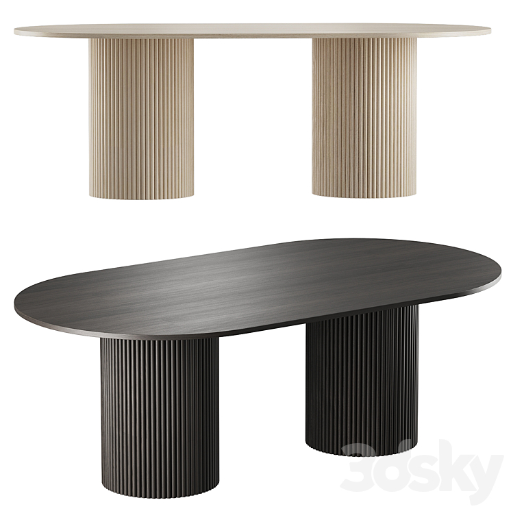 dining table Heikal cazarina int. 3DS Max Model - thumbnail 1