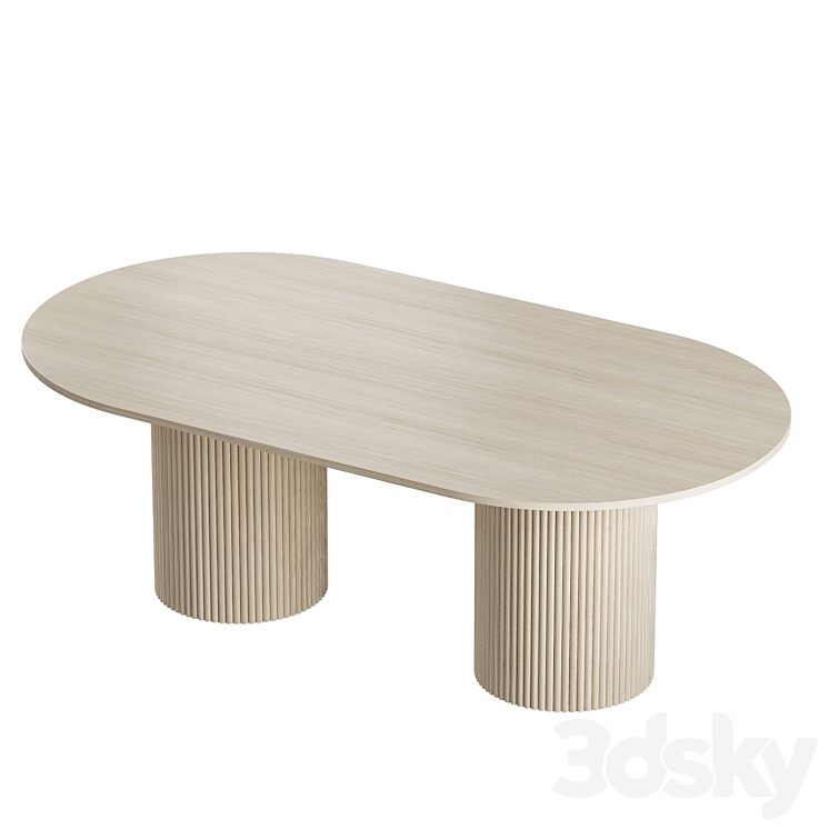 dining table Heikal cazarina int. 3DS Max Model - thumbnail 2