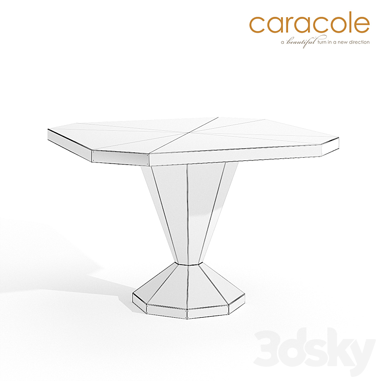 Dining table I'm Riveted! Caracole 3DS Max - thumbnail 2