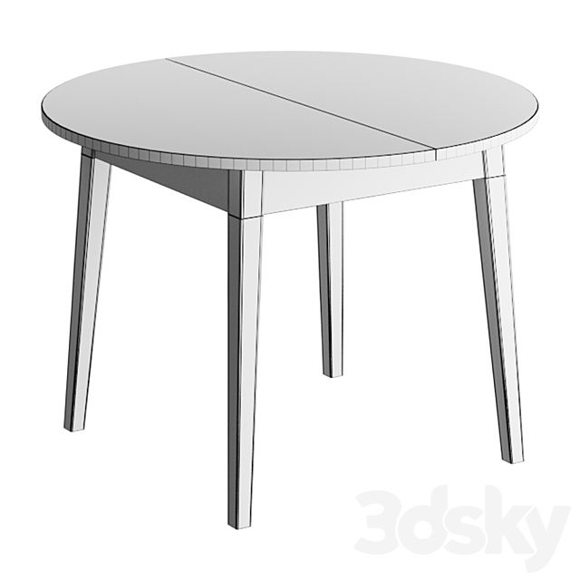 Dining table Kenner 1000M 3DS Max Model - thumbnail 2