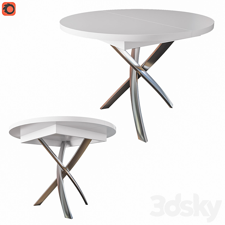 Dining table Kenner 3DS Max - thumbnail 1