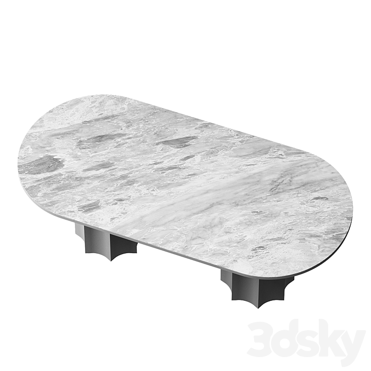 dining table Lunar mia casa 3DS Max Model - thumbnail 2