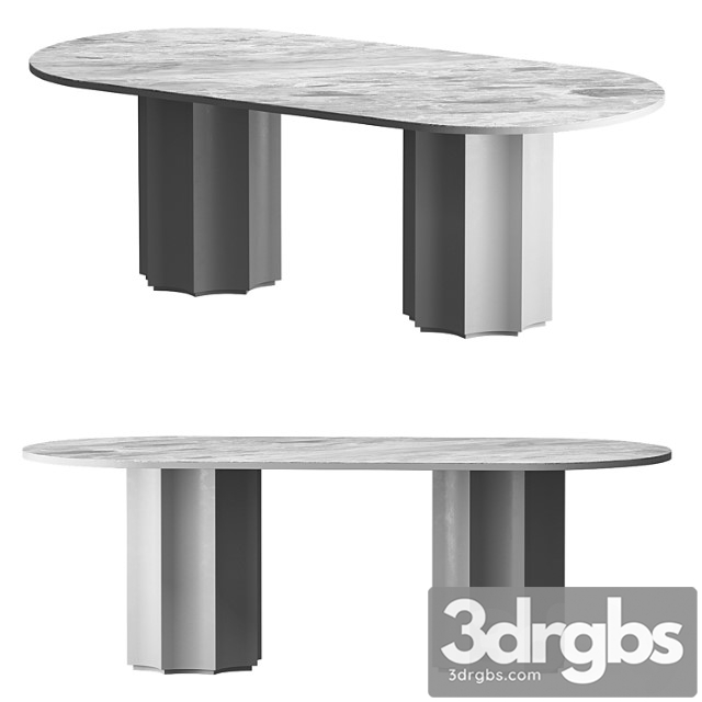 Dining table lunar mia casa - thumbnail 1