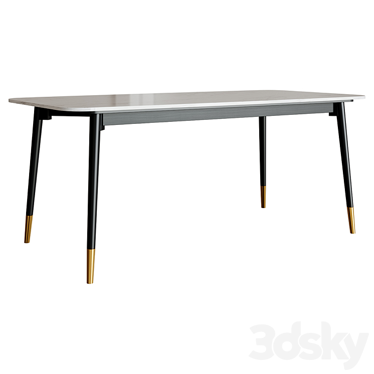 Dining table Malvern 3DS Max - thumbnail 2