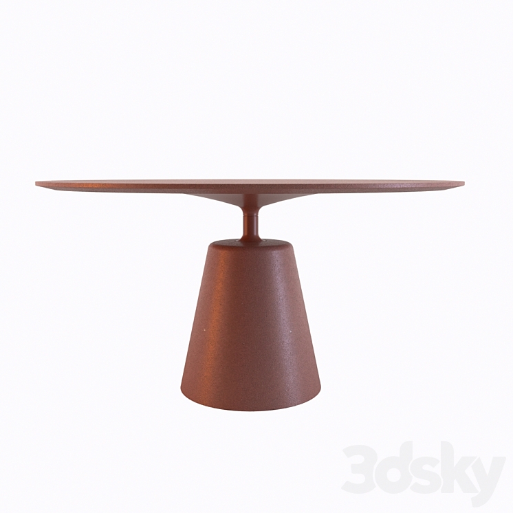 Dining table MDM Italia ROCK TABLE 3DS Max - thumbnail 1