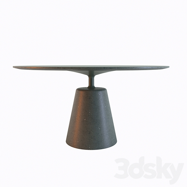 Dining table MDM Italia ROCK TABLE 3DSMax File - thumbnail 2