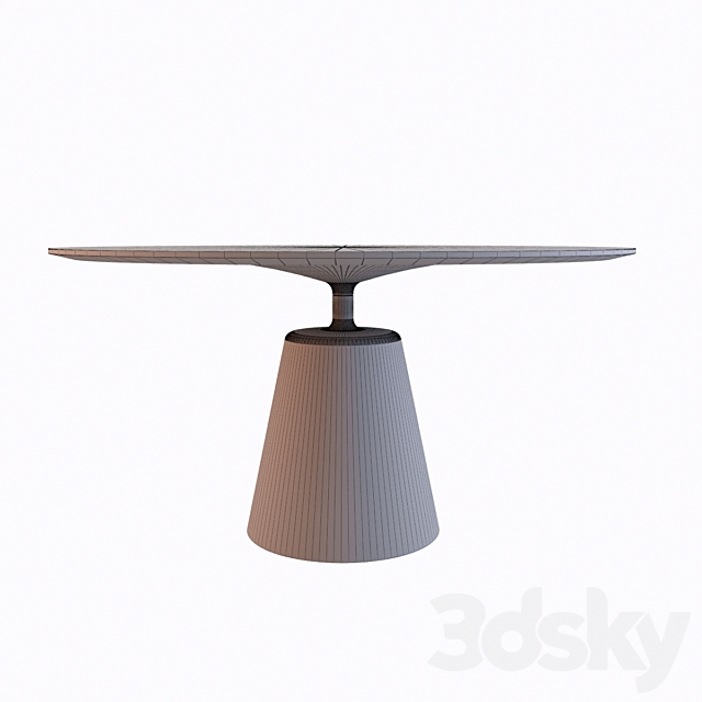 Dining table MDM Italia ROCK TABLE 3DSMax File - thumbnail 3