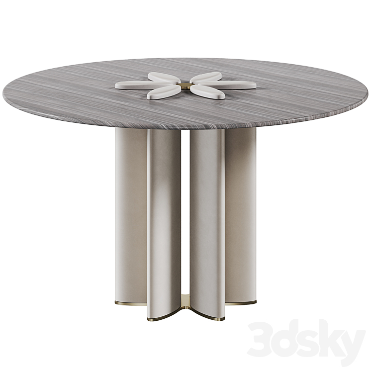 Dining table Moonlight 3DS Max Model - thumbnail 1