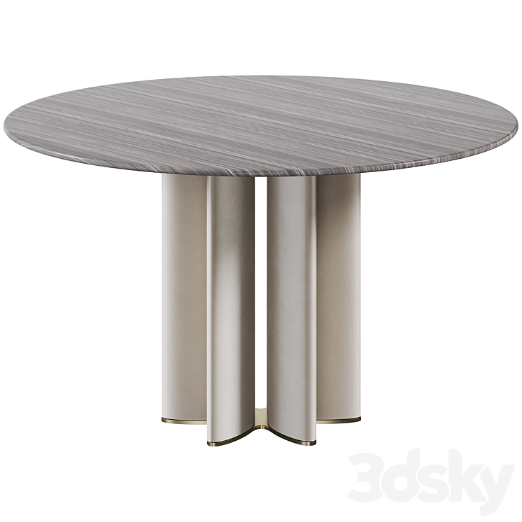 Dining table Moonlight 3DS Max Model - thumbnail 2