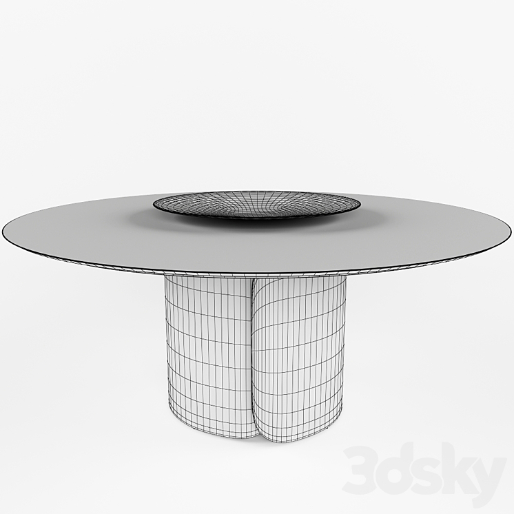 Dining table OSCAR Opera Contemporary by Angelo Cappellini 3DS Max - thumbnail 2