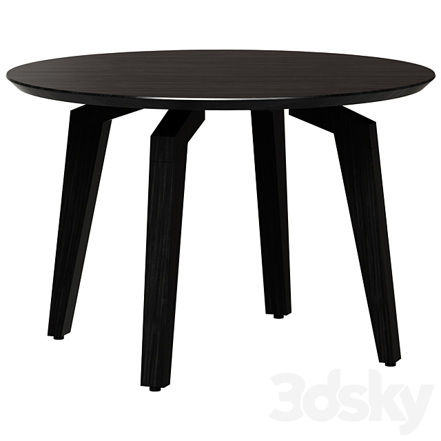 Dining table Oscar Round 3ds Max - thumbnail 1