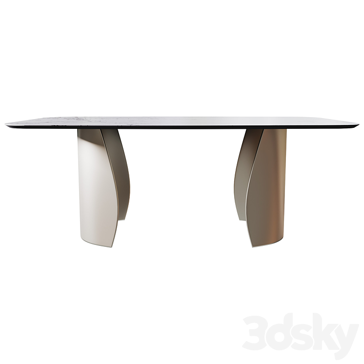 Dining table PIERRE 3DS Max Model - thumbnail 2