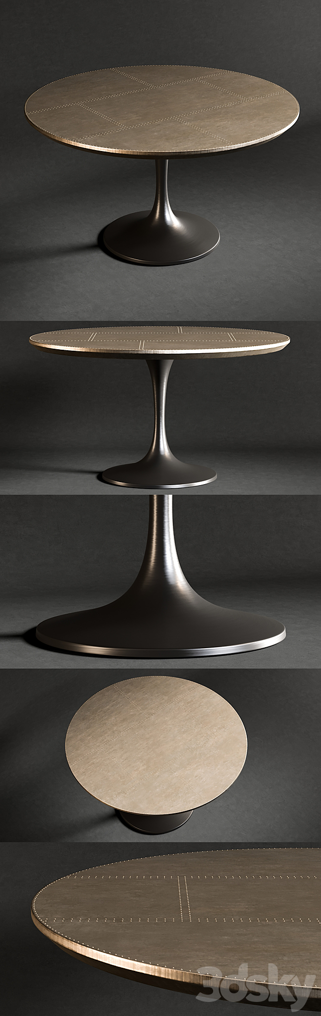 Dining Table Powell Tulip 3DSMax File - thumbnail 2