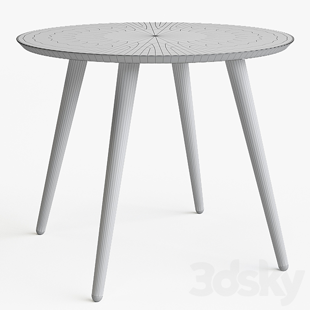 Dining table Ronda Round SKdesign 3DS Max Model - thumbnail 3