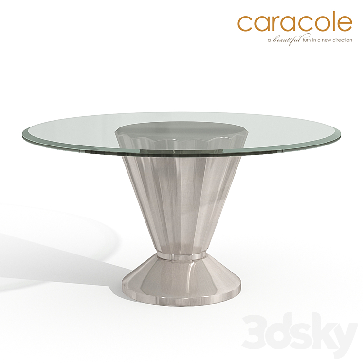 Dining table See Scallops Caracole 3DS Max - thumbnail 1