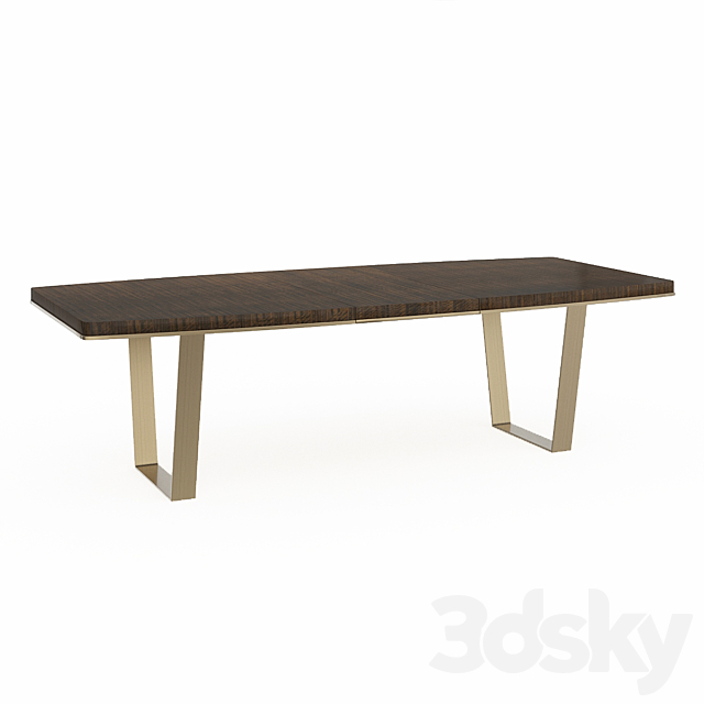 Dining table Streamline Dining Table 3DSMax File - thumbnail 2