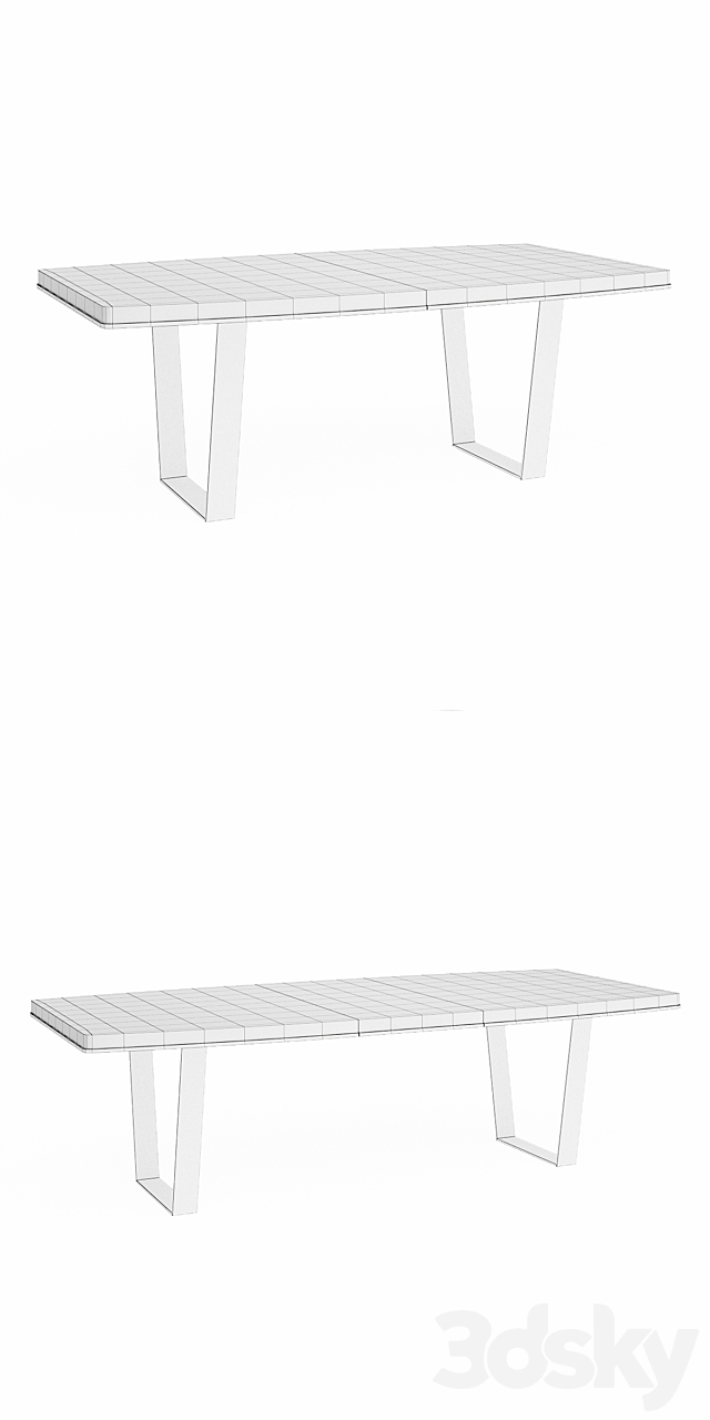 Dining table Streamline Dining Table 3DSMax File - thumbnail 3