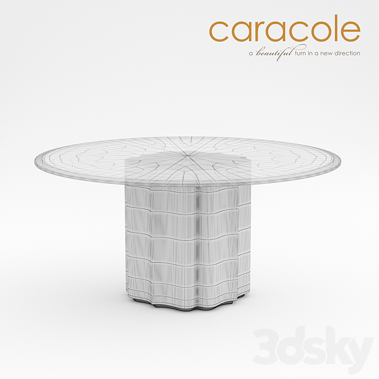 Dining table Strike Gold Caracole 3DS Max - thumbnail 2