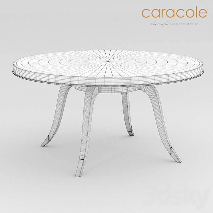 Dining table Table Dance Caracole 3DS Max - thumbnail 2